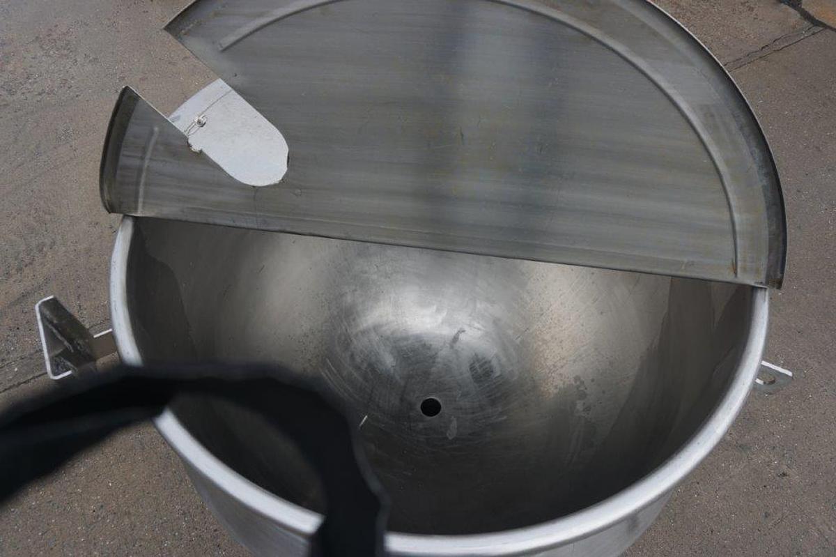 Used 250 Gallon Hamilton 316SS Hemispherical Kettle, 90 PSI Jacket