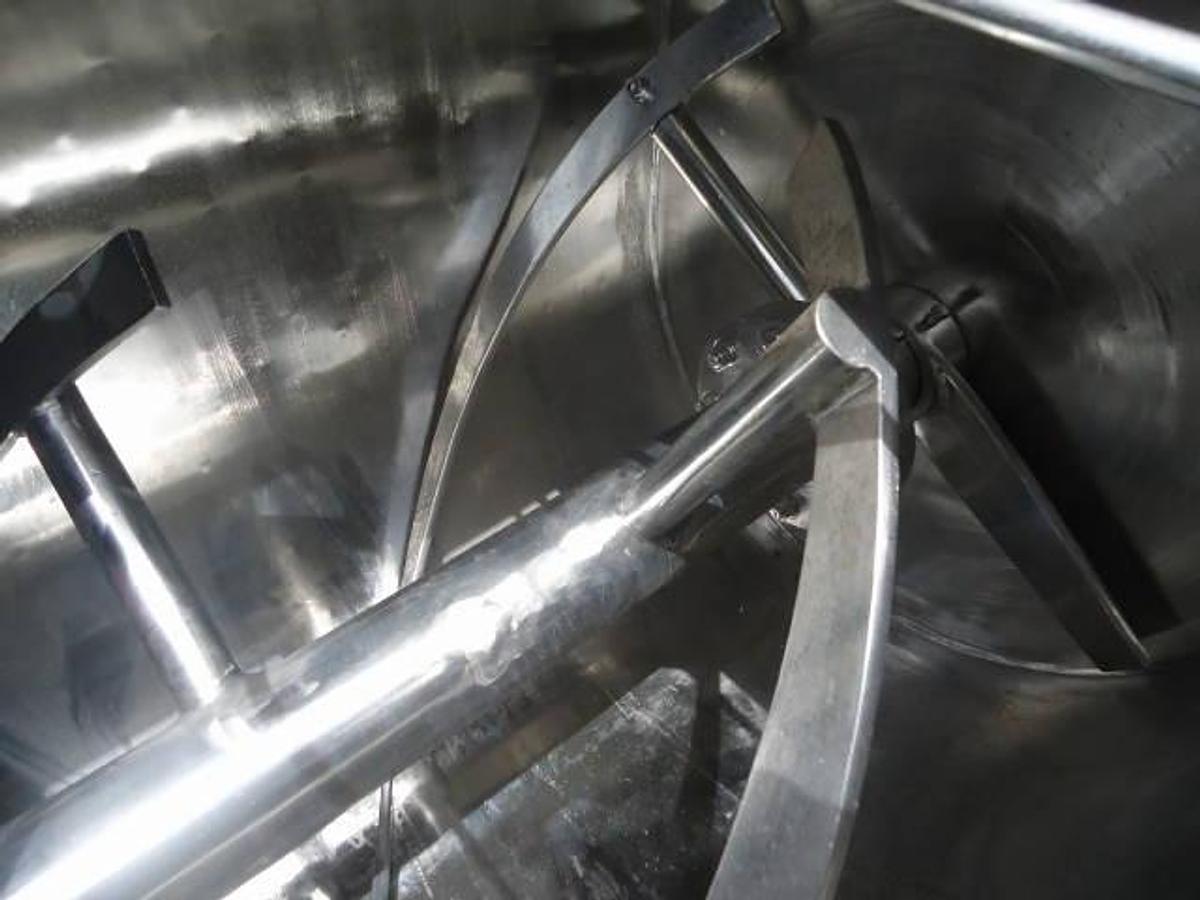 Used 40 Cu.ft. Toronto Coppersmithing Stainless Steel Double Ribbon Blender, 80 Psi Jacket