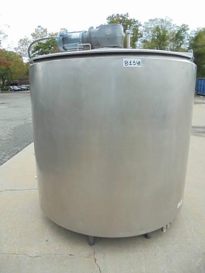 Used 1,000 Gallon Stainless Steel Jacketed Processor, Sweep Agitation
