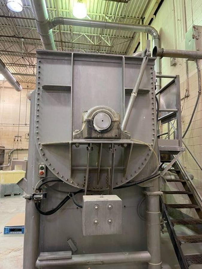 Used Day 200 Cu. Ft. Stainless Steel Double Ribbon Blender, 75HP Motor