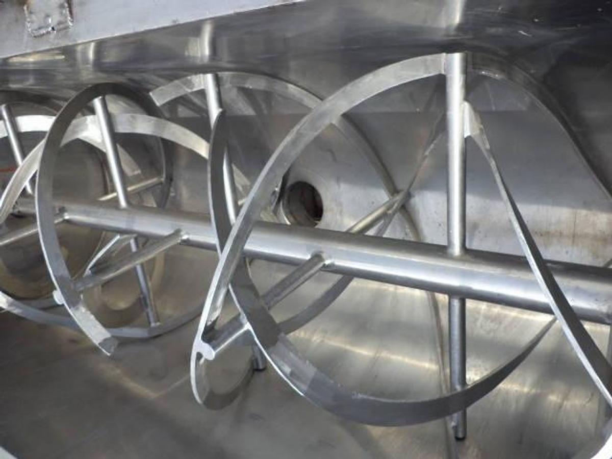 Used 36 Cu. Ft. Stainless Steel Double Ribbon Blender, 15HP