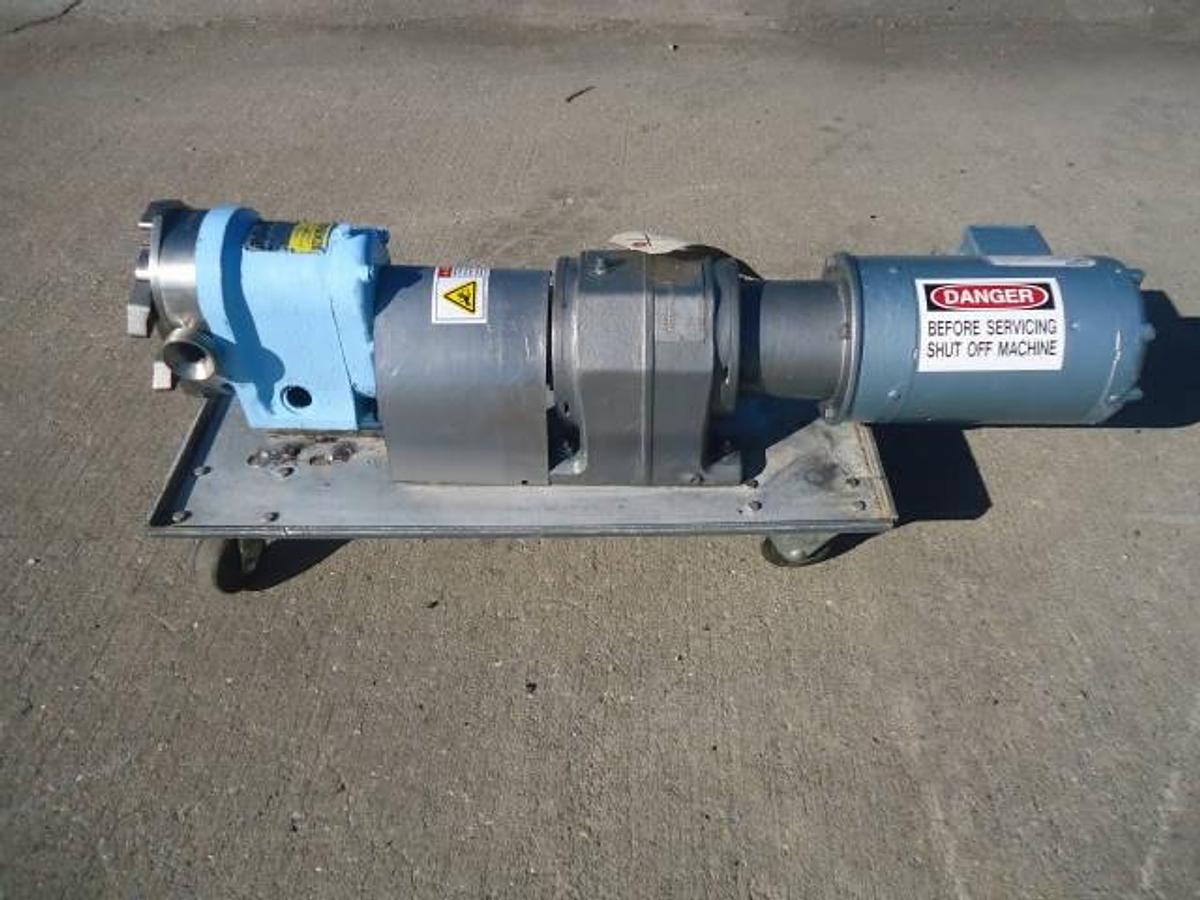 Used Waukesha Size 10 Positive Displacement Pump, Portable