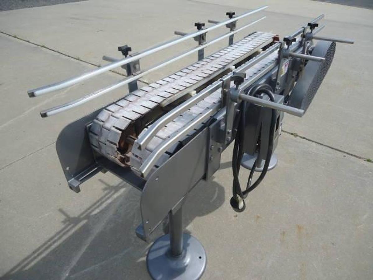 Used 4-1/2 INCH x 50 INCH LONG DUAL LANE CONVEYOR