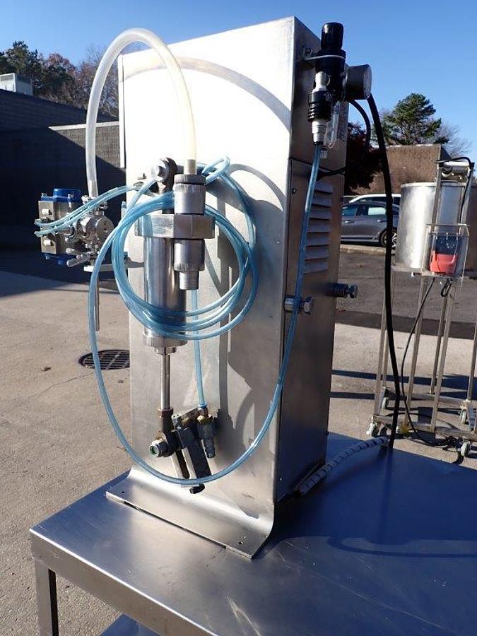 Used ALS Packaging Solutions Tabletop Twin Piston Filling Machine, All Stainless Steel