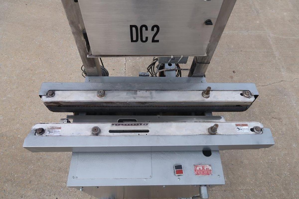 Used Domino A100 Inkjet Printer, Mounted on Bottomless Conveyor/Gap Transporter