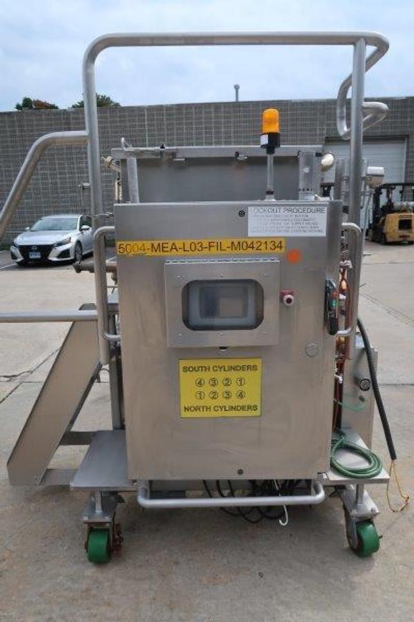 Used Hinds Bock 4-Head Servo Automatic Pump Style Filler