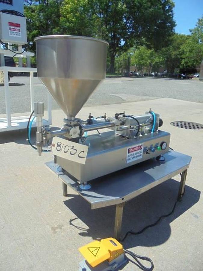 Used Apollo Single Piston Filler, Footpeddle Actuated