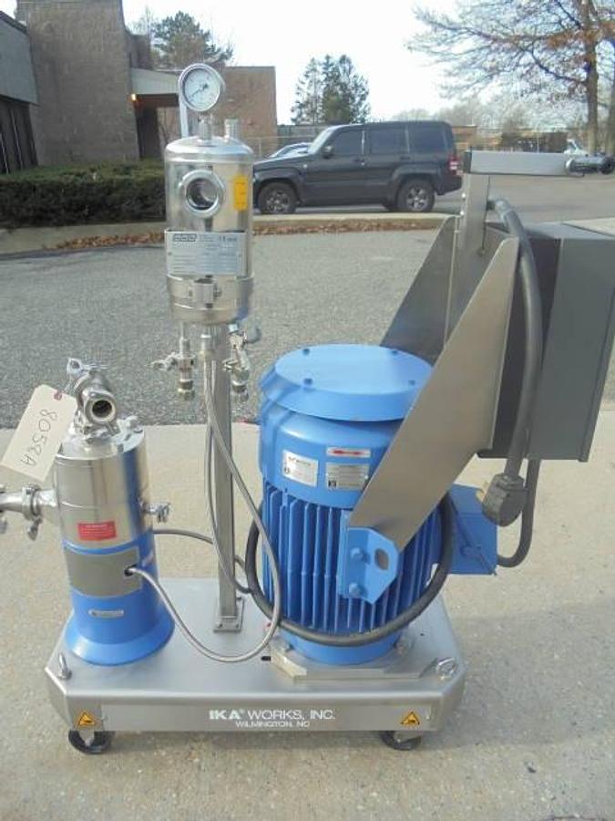Used IKA DR 2000/10 Inline Stainless Steel High Shear Mixer, 25HP motor