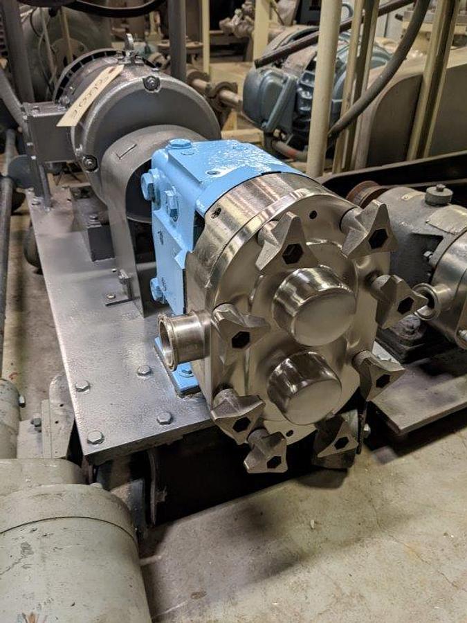 Used Waukesha/Cherry Burrell 030 U1 Positive Displacement Pump, 5HP Variable Speed Drive
