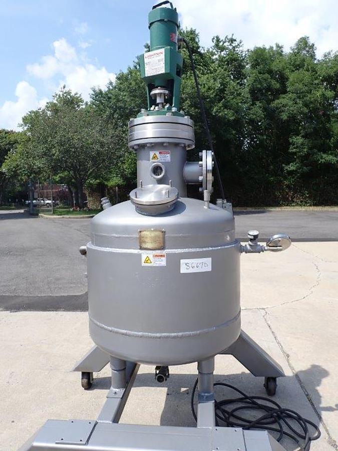 Used 100 Gallon Theo Walter Copperworks Stainless Steel Agitated Reactor, Vacuum