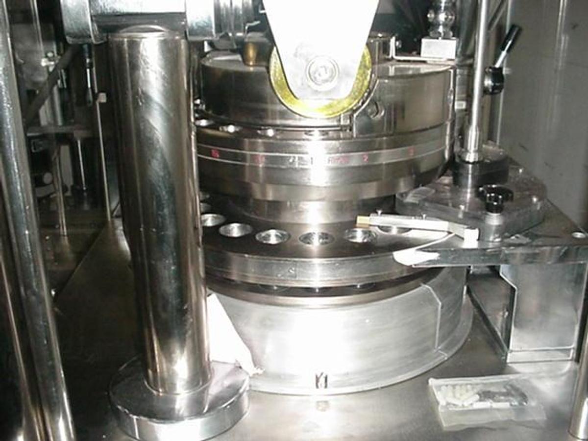 Used Unik Pc 20 Station Rotary Tablet Press With Pre-Compression, Touch Screen Control, New