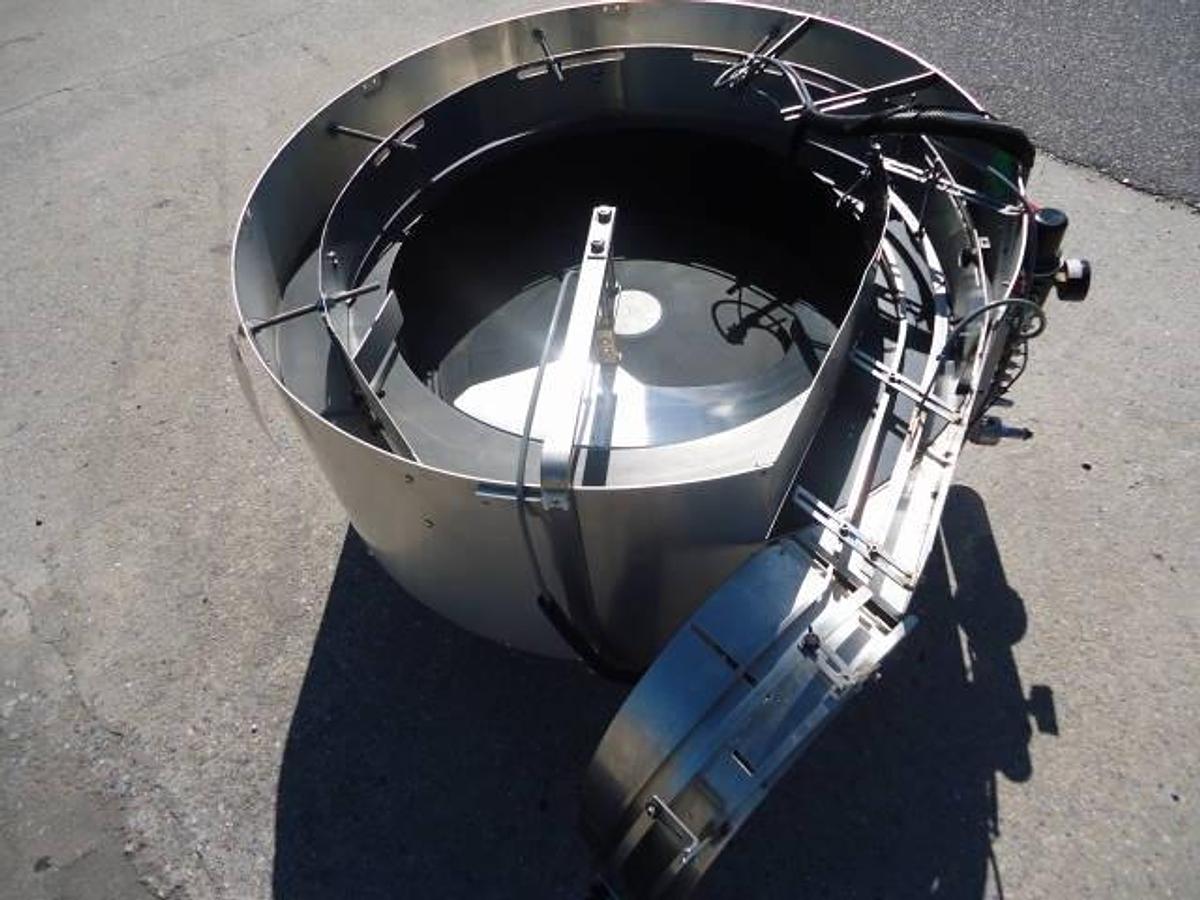 Used Kaps-All/Feed Systems 36 In. Diameter Stainless Steel Centrifugal Bowl  Feeder