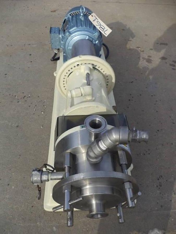 Used Charlotte SD5 Stainless Steel horizontal Colloid mill, 10HP