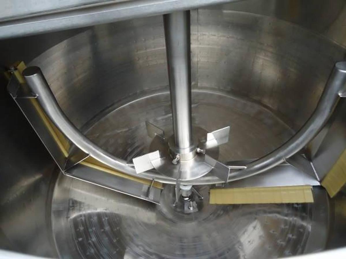 Used 500 Gallon Perma-San Stainless Steel Jacketed Dual Action Scraper Kettle, 316ss