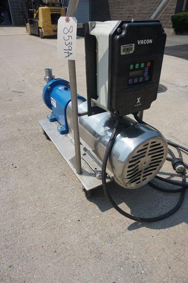 Used Waukesha SP4 Inline Shear Pump/Emulsifier 10HP Stainless Motor