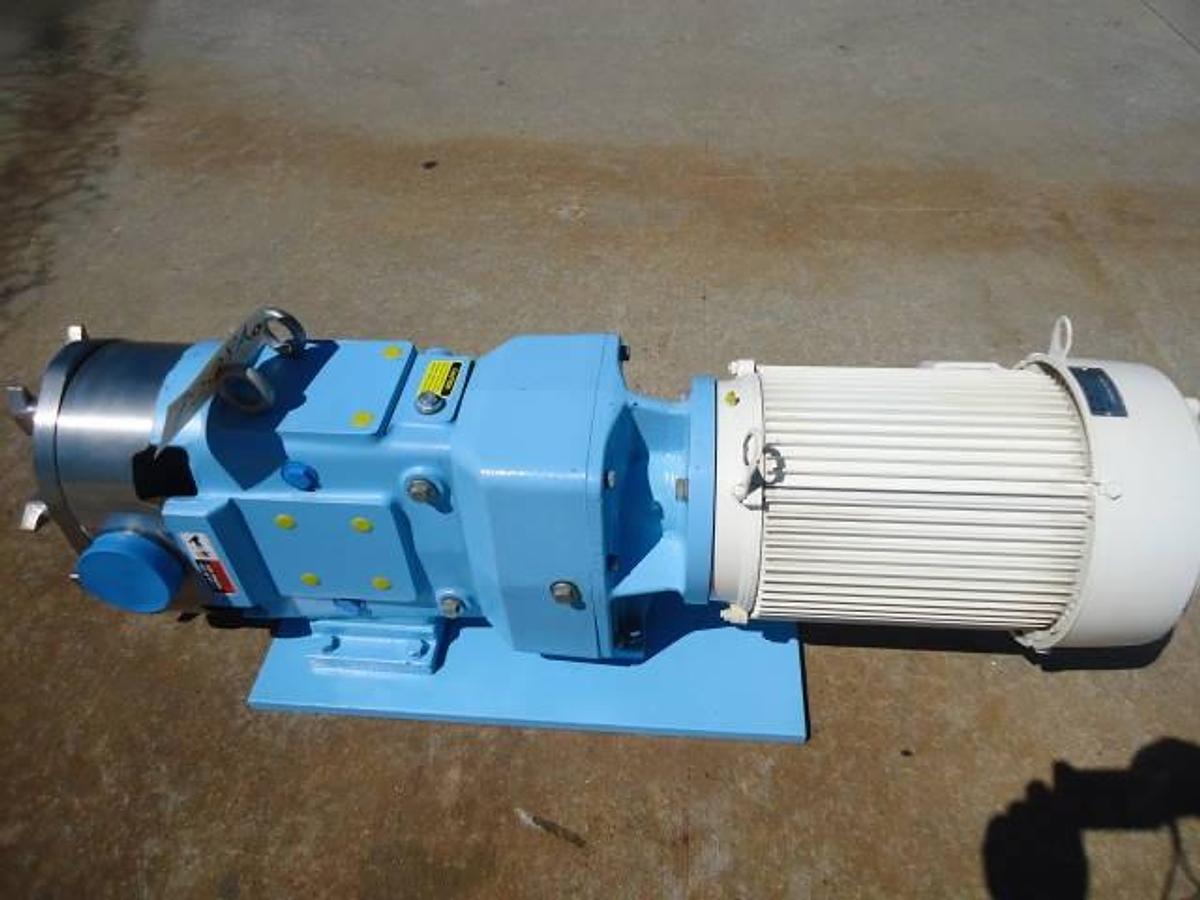 Used Waukesha 130 Stainless Positive Displacement Pump, 5 Hp