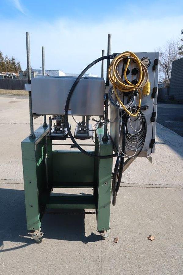Used Domino Ink Jet Printer, Mounted on Bottomless Conveyor/Gap Transporter