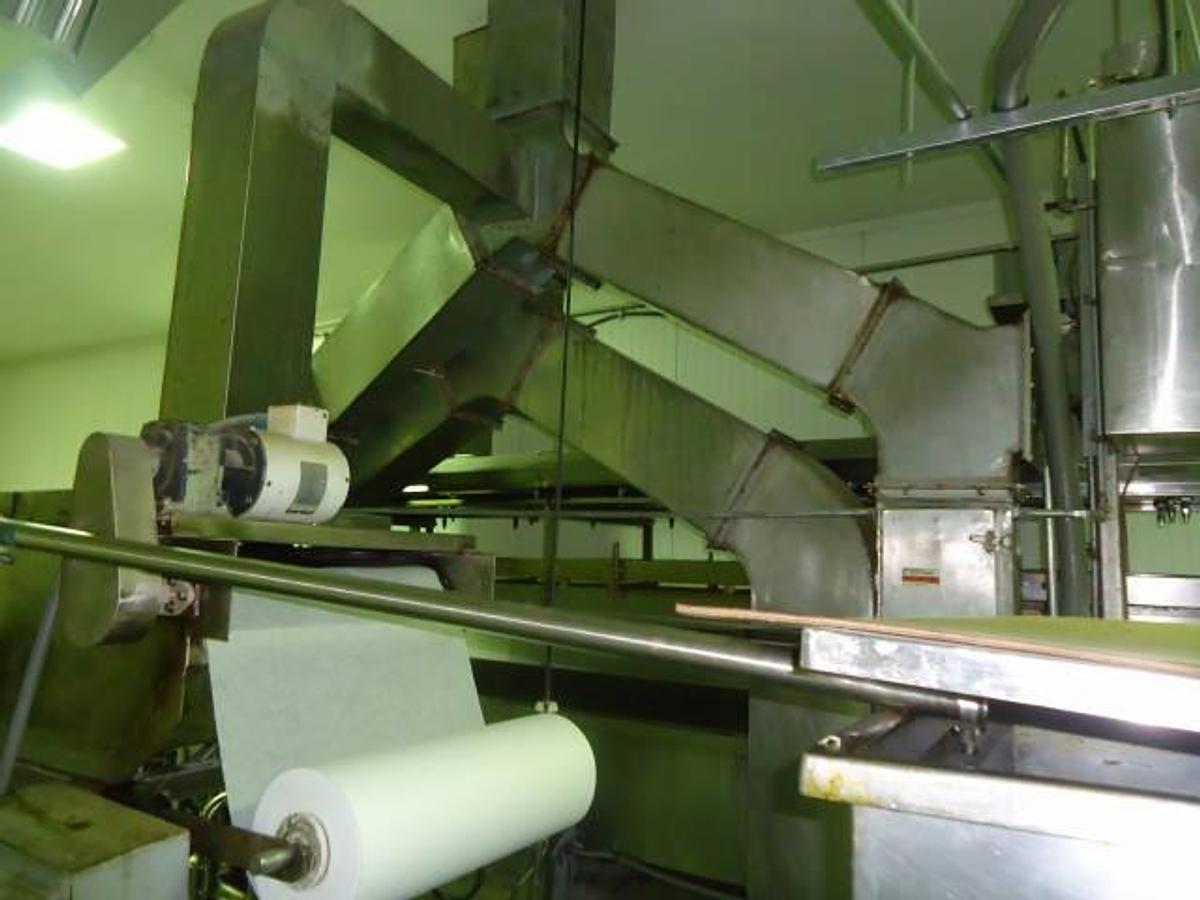 Used Heat & Control 28 In. Wide X 24 Ft. Long Stainless Continuous Gas Fry Line With Batter/Breading Equipment