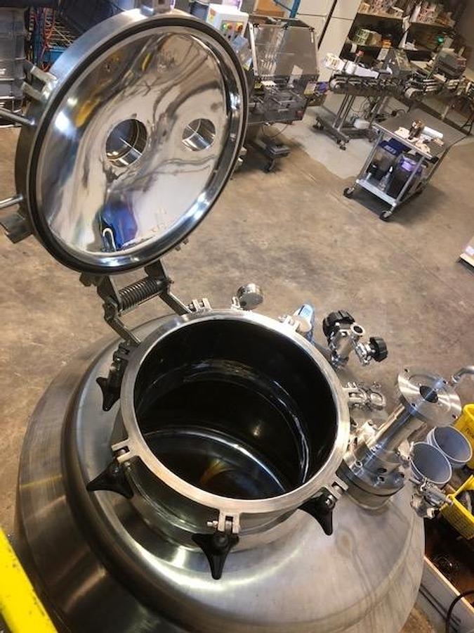 Used 500 Liter Lee Jacketed Vacuum Process Vessel, Dispersion Mixer