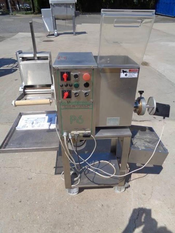 Used La Monferrina P6 Pasta Mixer/Extruder w/dies and Ravioli Attachments