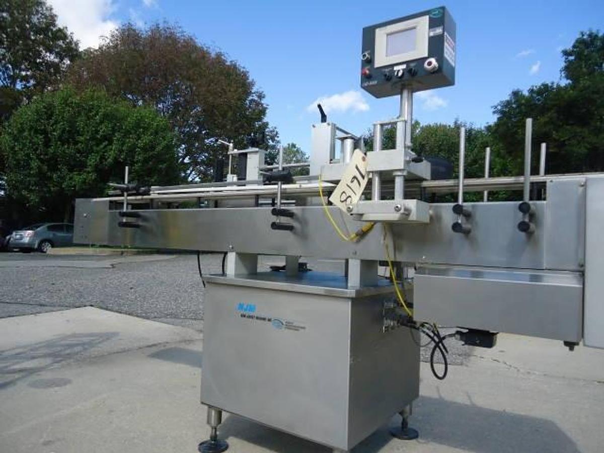 Used Njm-Cli Uni-300 Spot-Wrap Around Labeler, Touch Screen Panel