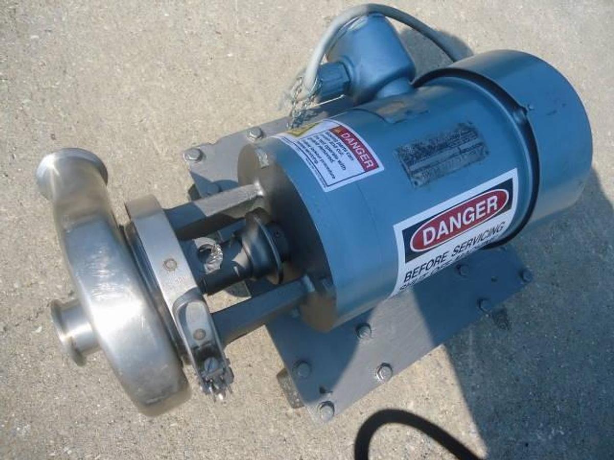 Used Tri Clover Approx. 1-1/2 In. X 1-1/2 In. Sanitary Centrifugal Pump