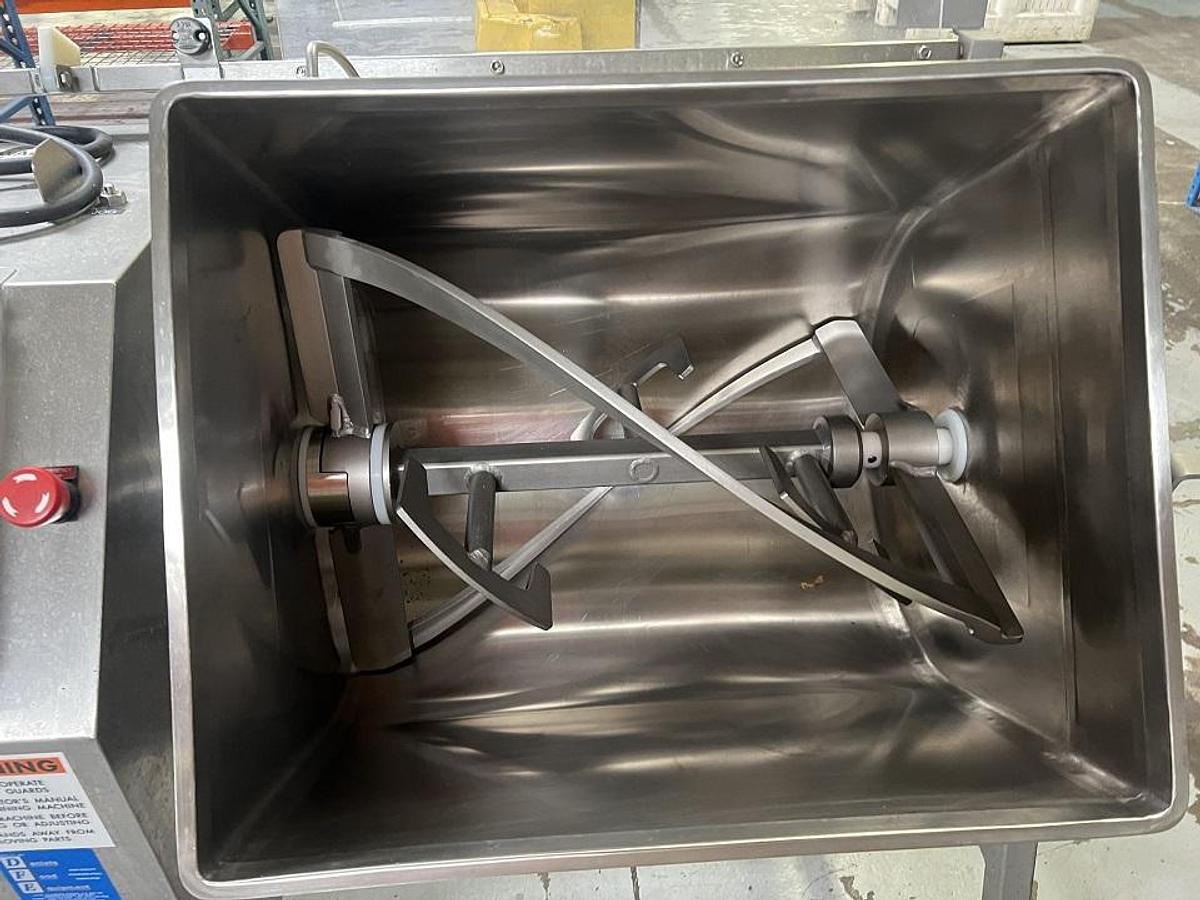Used Daniels 200HD Stainless Steel Heavy Duty Double Acting Mixer, Tilt