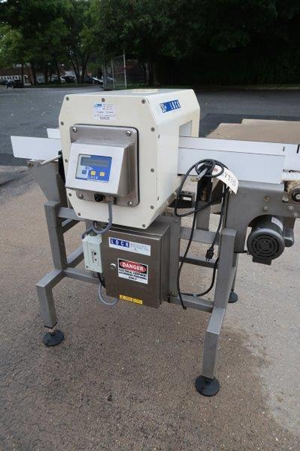 Used Lock Met 30+ Conveyorized Metal Detector, Single Phase