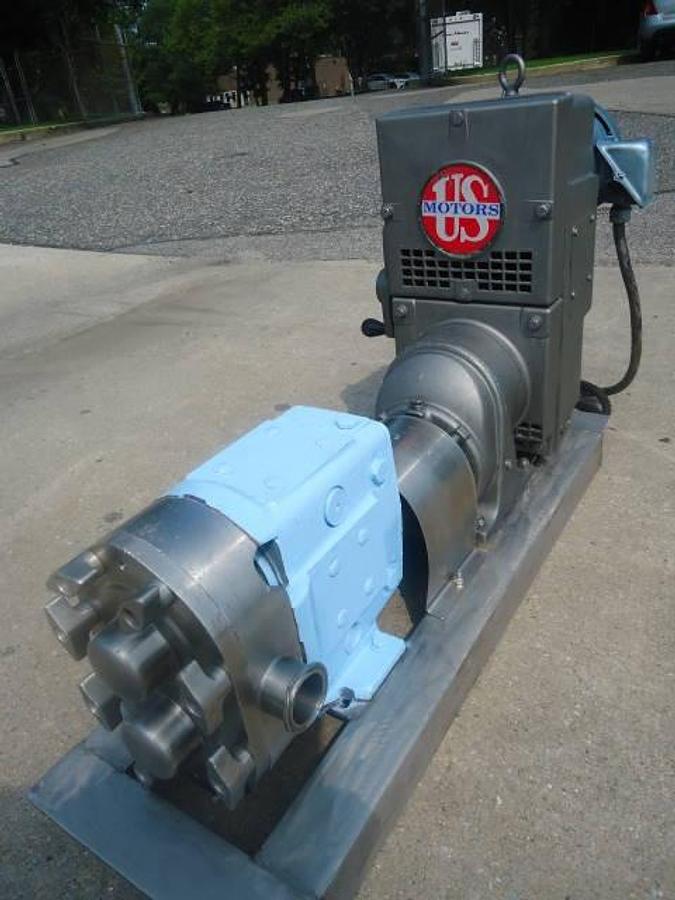 Used Waukesha Model 30 Stainless Steel Positive Displacement Pump, 2 Hp Variable Drive