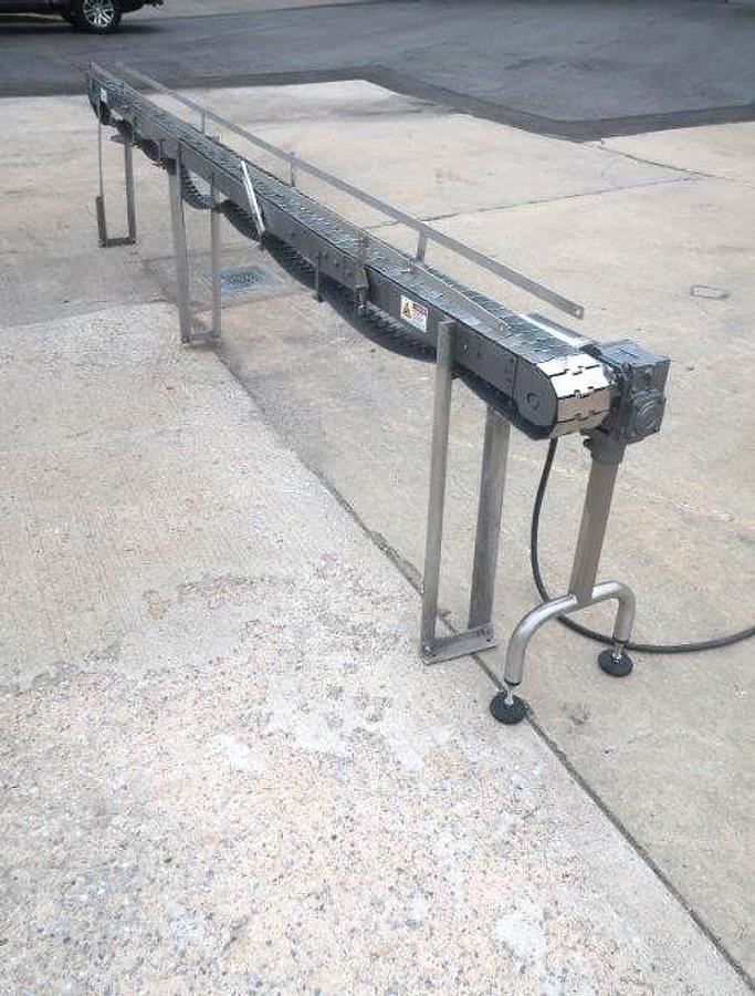 Used 4 1/2 In. X 13 Ft. Long Motorized Conveyor