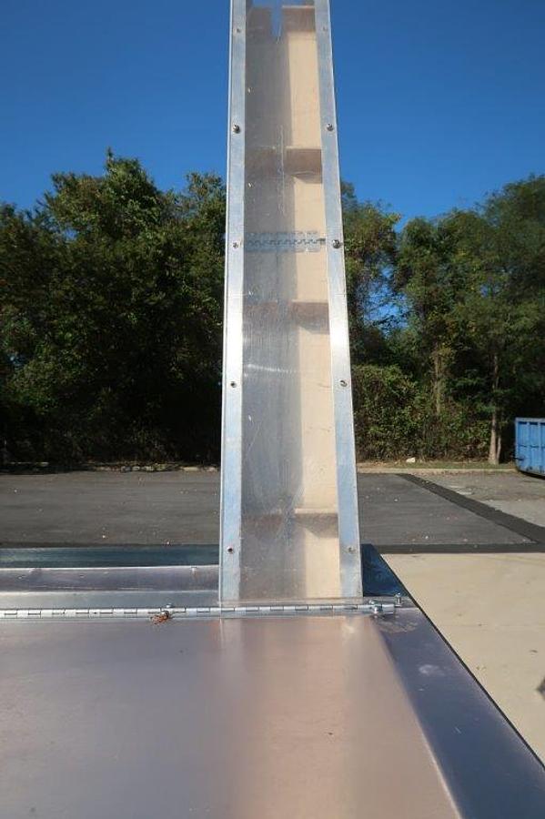 Used Palace Packaging Inclined Cleated Belt Conveyor, SS, Variable Speed