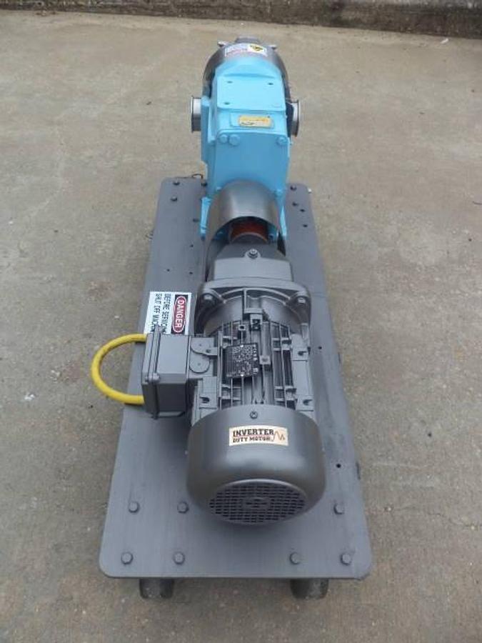 Used Waukesha Size 130 Stainless Steel Positive Displacement Pump, 5 HP