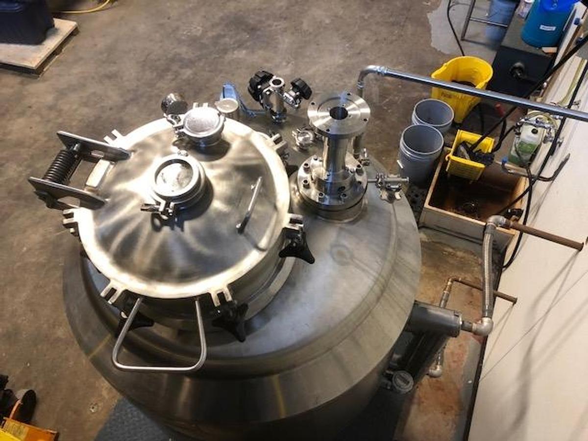 Used 500 Liter Lee Jacketed Vacuum Process Vessel, Dispersion Mixer