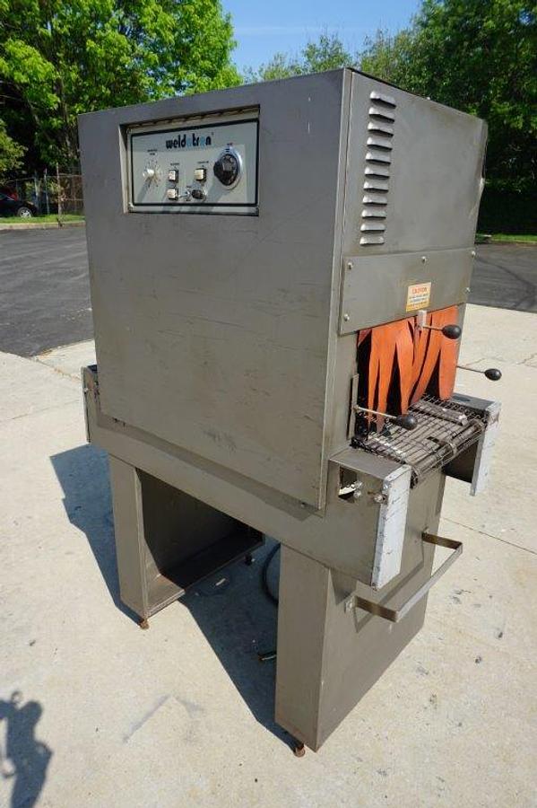 Used Weldotron 7030 Conveyorized Shrink Tunnel, 16 In. Wide X 9 In. High Opening