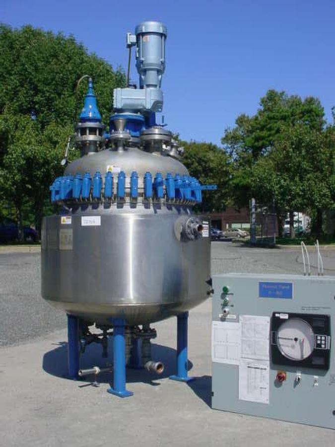 Used 150 Gallon Pfaudler Ss Jacketed Vacuum Reactor , 135 Psi Jacket/Vacuum