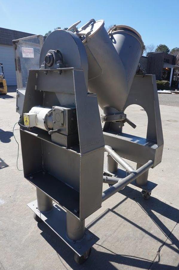 Used Patterson Kelley 2 Cu.Ft. Stainless Steel “V” Blender, Portable