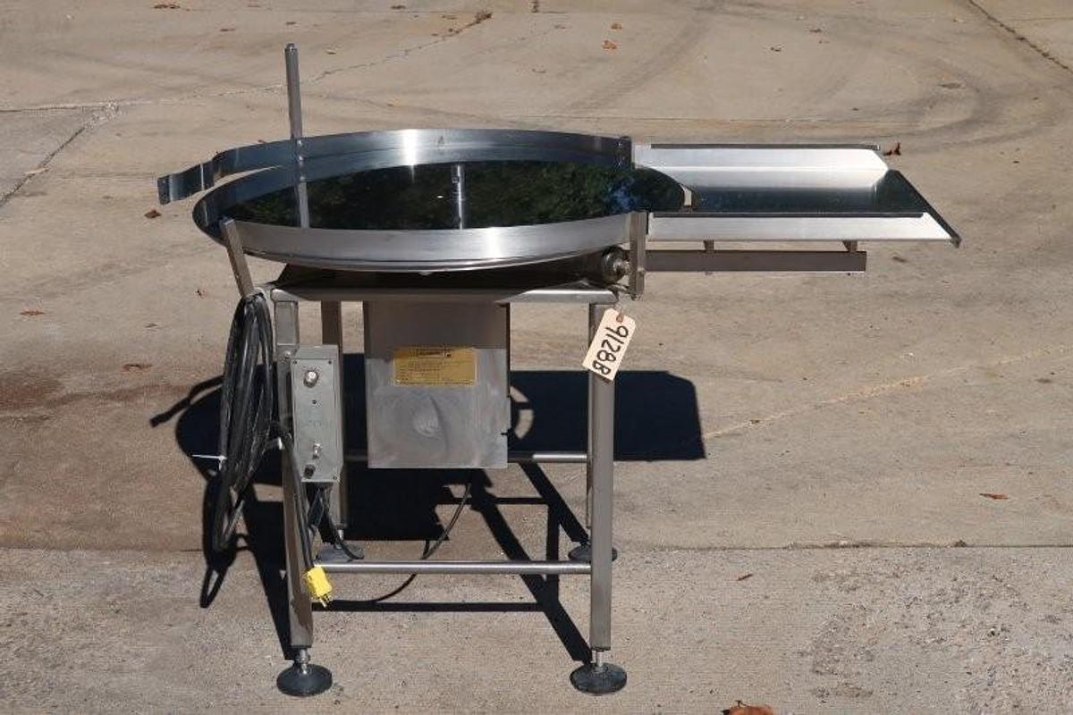 Used Filamatic 36 In. Rotary Unscrambling/Accumulating Table