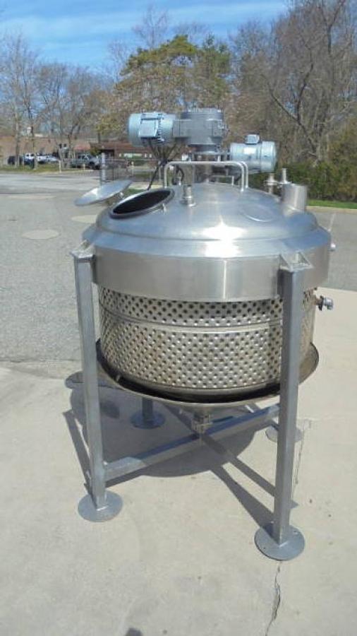Used 1,000 Gallon Crepaco Jacketed Scraper Agitated Vessel with High Shear Mixing