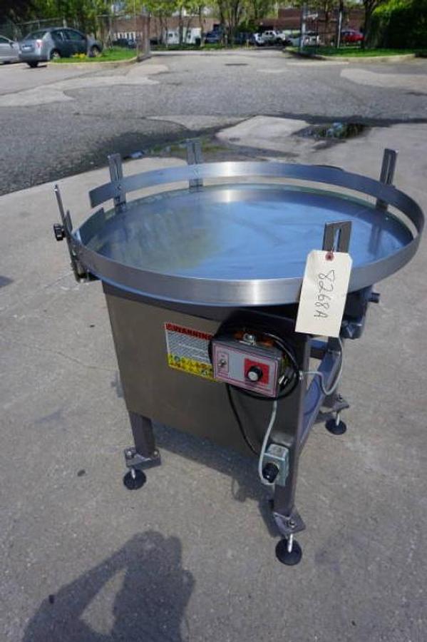 Used 36 In. Diameter Kaps-All Rotary Unscrambling/Accumulating Table