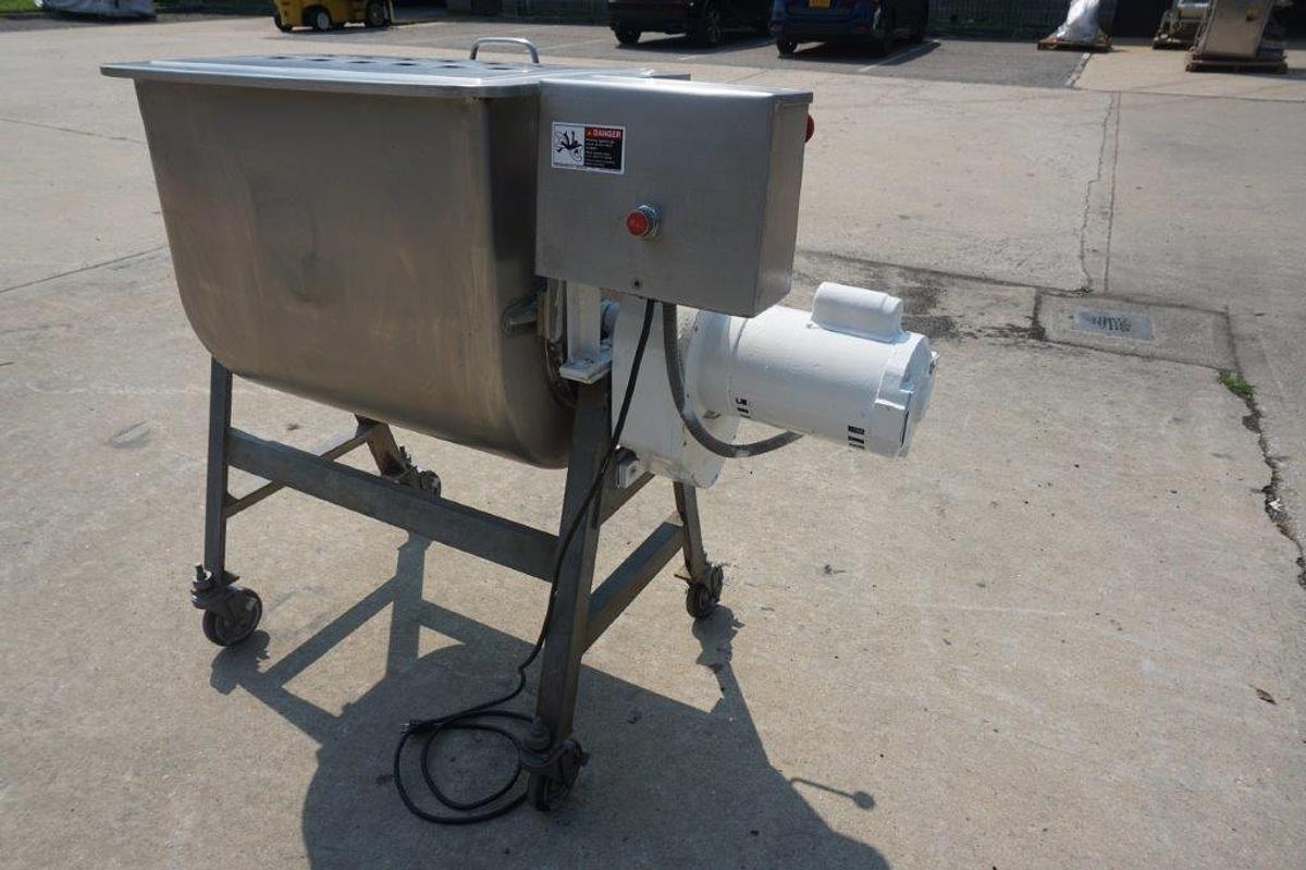 Used Leland 200 Lb. Stainless Steel Double Action Mixer, Portable