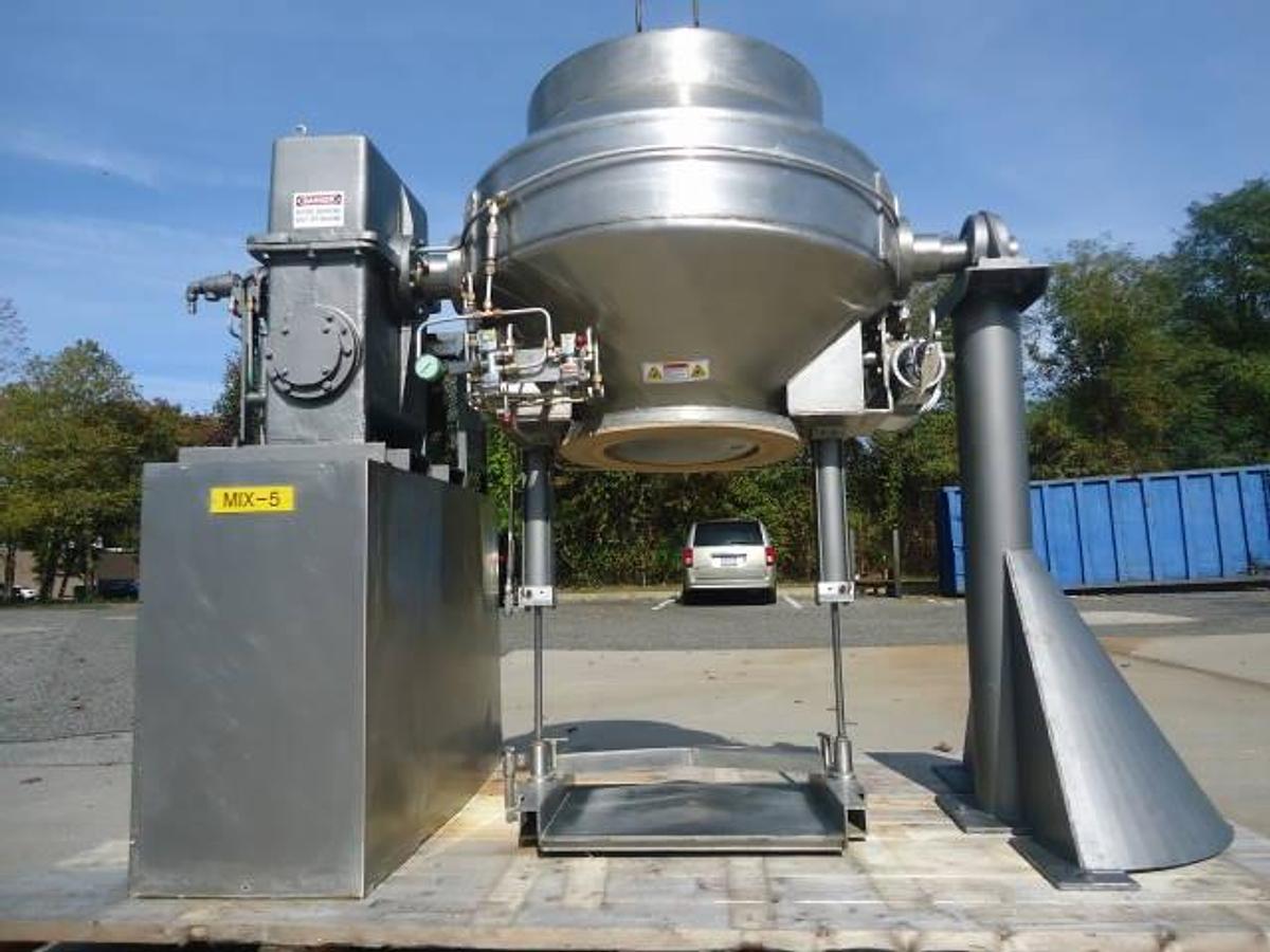 Used 10 Cu.ft. Gemcomatic Stainless Steel Double Cone Blender