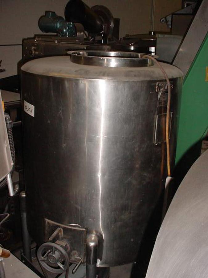 Used 230 Gallon Sanitank Ss Portable Tank, Side Agit.