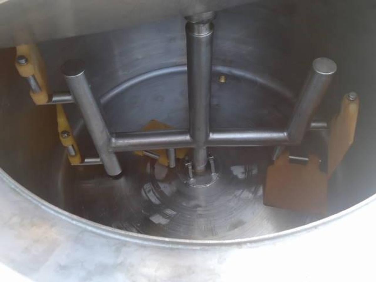 Used 60 Gallon Stainless Jacketed Scrape Surface Mix Tank