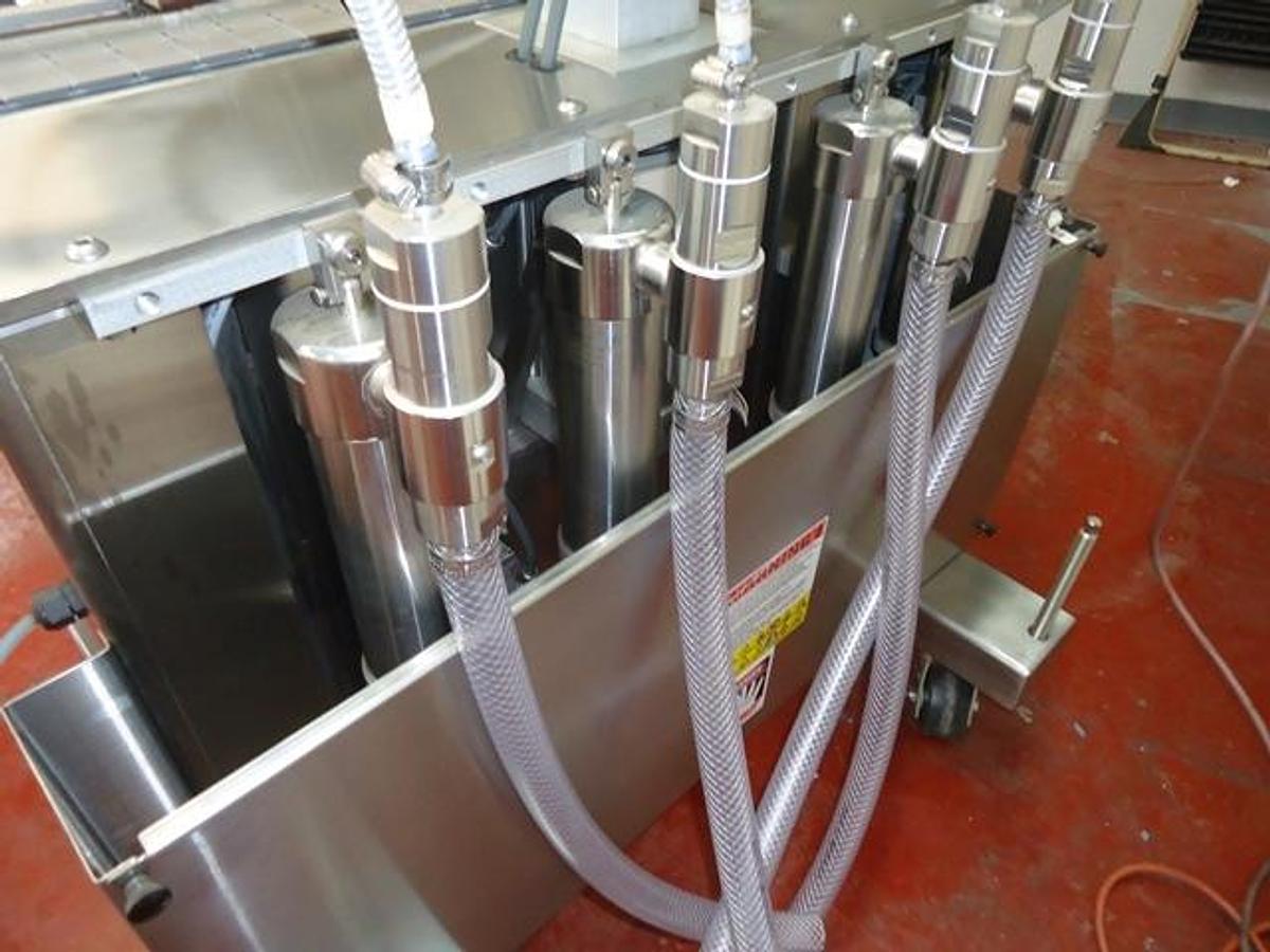 Used Kaps-All VOL-32-8 Automatic Piston Filler, 20 Oz. Pistons, Like New