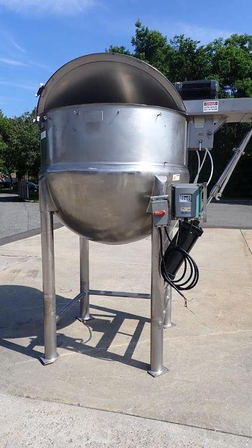 Used 400 Gallon Lee Dual Motion Jacketed Kettle, 316SS