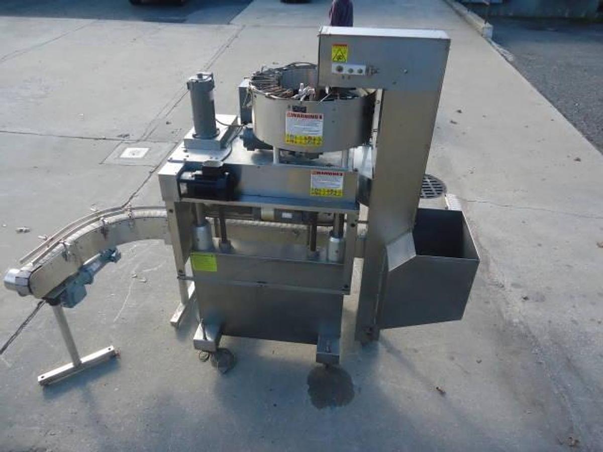 Used Kaps-All Ga6 Six Spindle Screw Capper/Snap Capper, 200 Per Minute