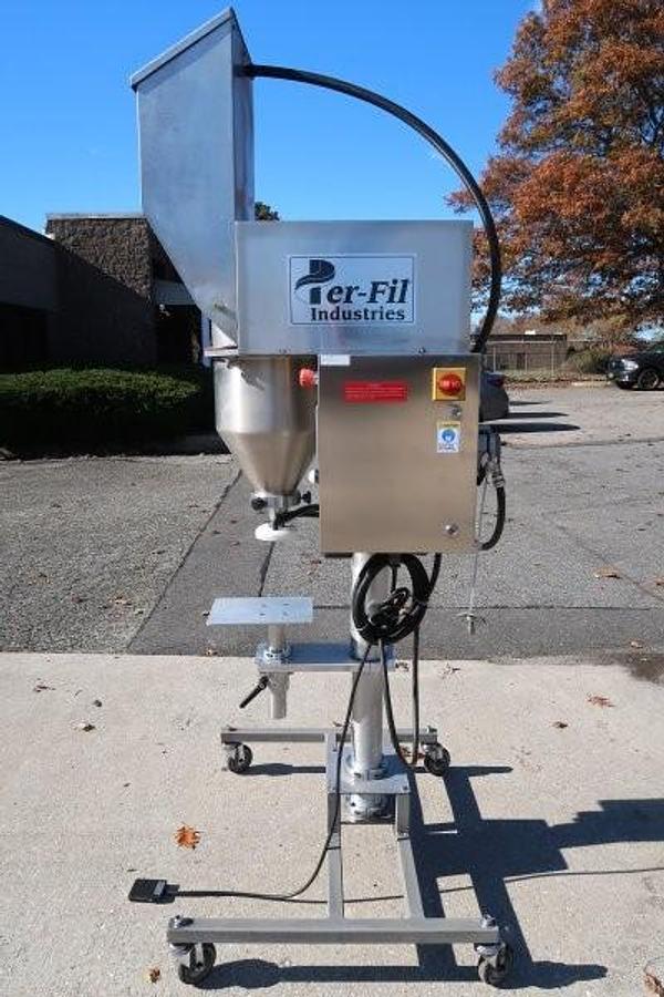 Used Per-Fil Single Auger Powder Filler, Stainless Steel