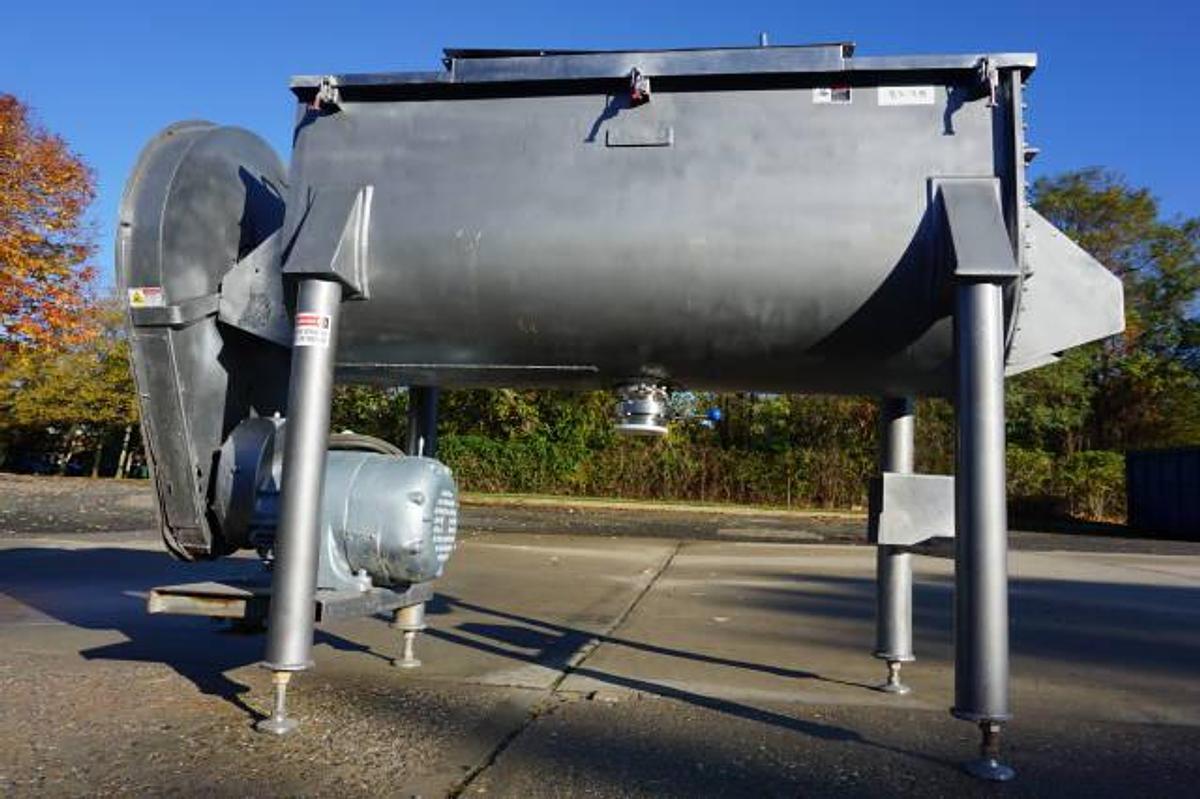 Used 36 Cu. Ft. Double Ribbon Blender, 10 HP Gearmotor