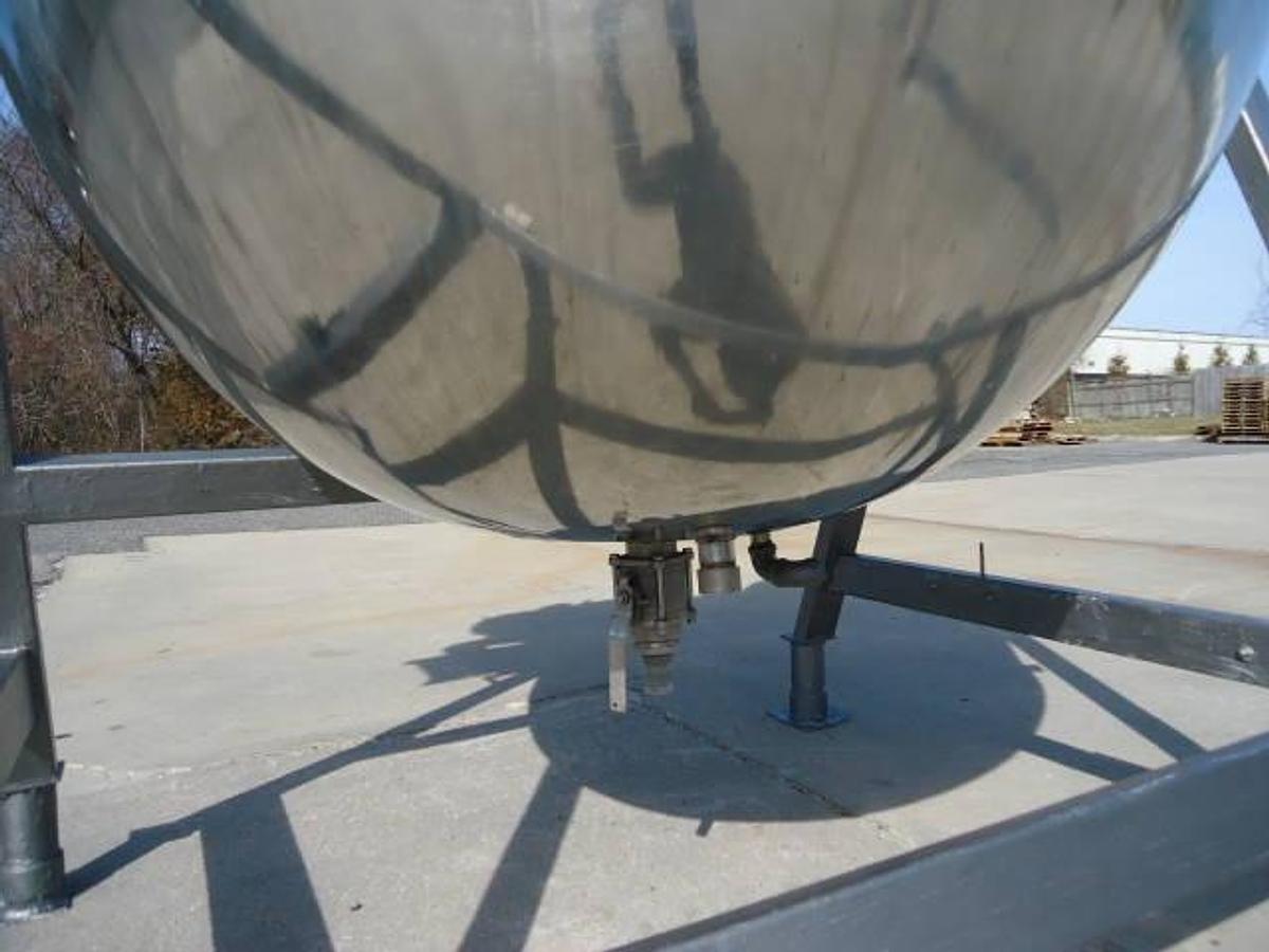 Used 500 Gallon Lee Stainless Steel Jacketed Double  Motion Kettle