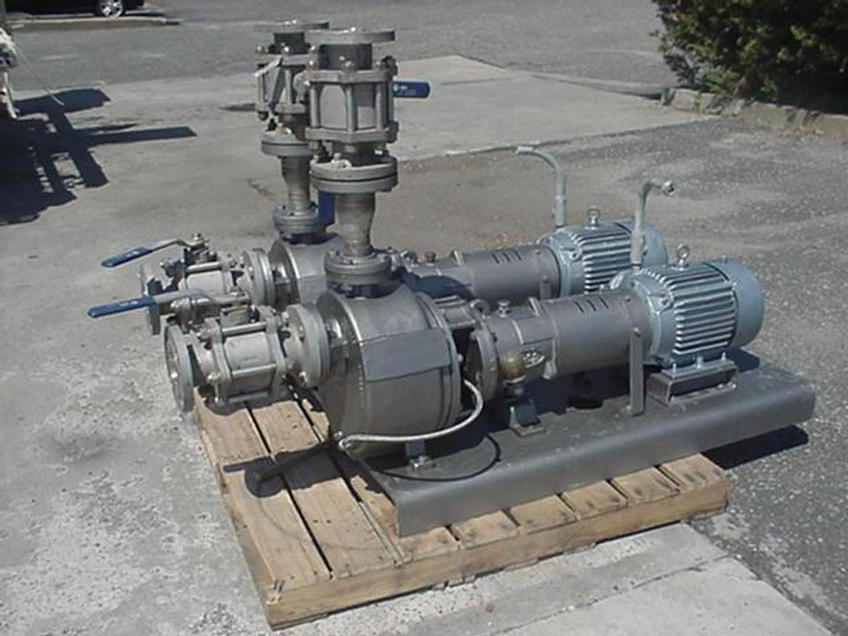 Used Duriron 2k3x2us Centrifugal Pumps, 7.5hp Xp